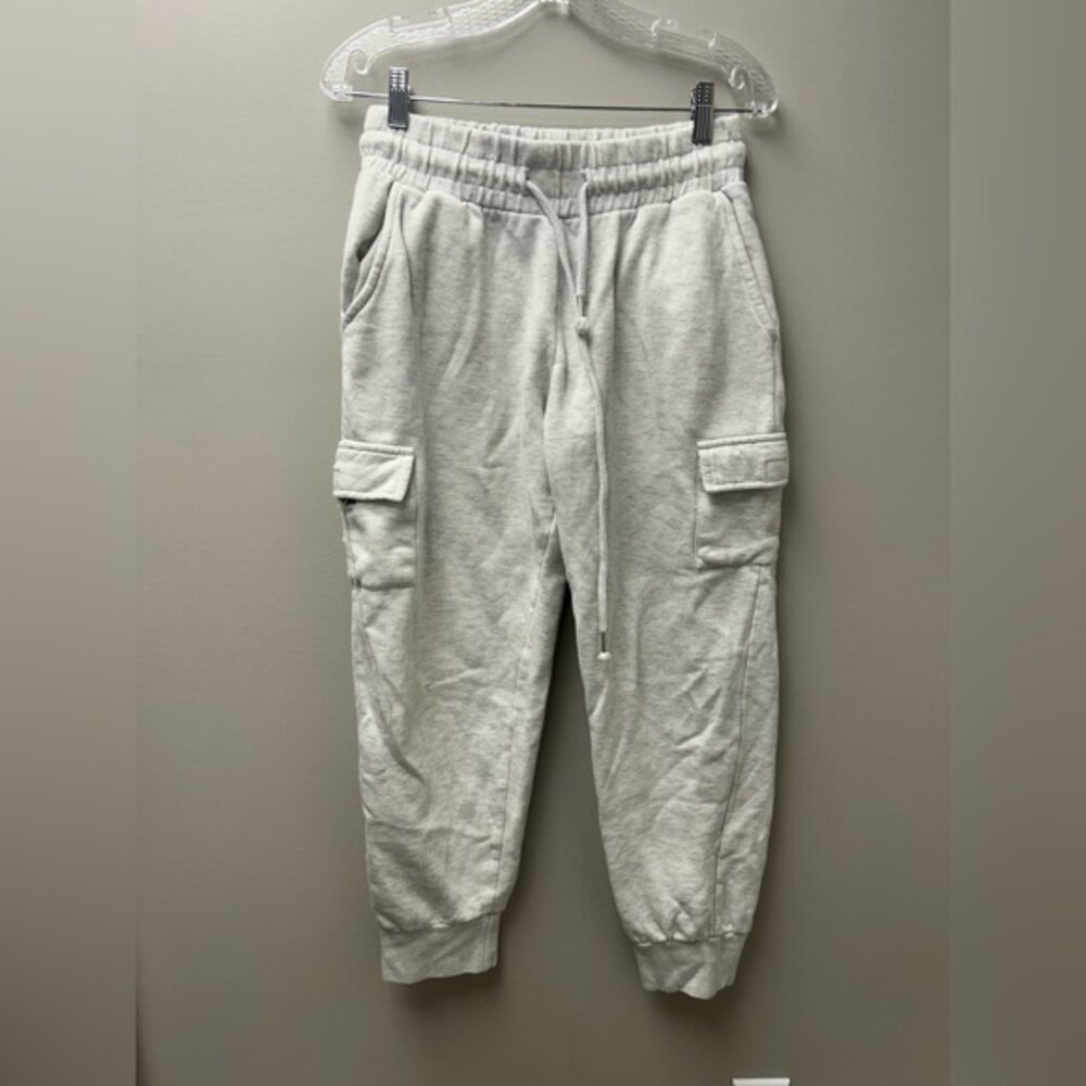 Fleece Factory Women’s Light Grey Cargo Sweatpants